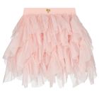 Girls Pink Glitter Ruffle Tulle Skirt, 2, hi-res