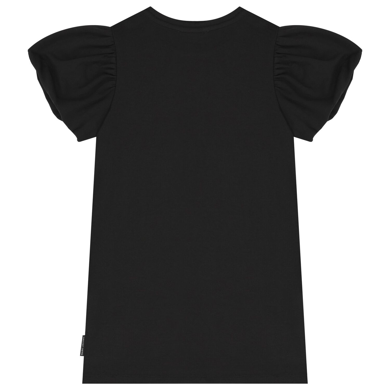 فستان بنات بالشعار باللون الأسود, 1, hi-res