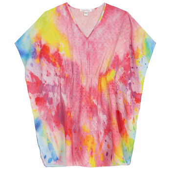 Girls Pink, Yellow & Red Kaftan