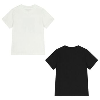 Boys Black & White Logo T-Shirts ( 2-Pack )