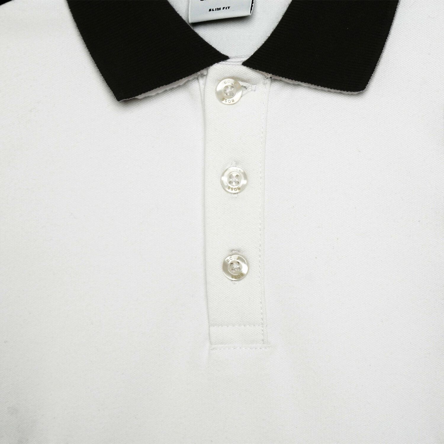 تيشيرت بولو بالشعار باللون الأبيض والأزرق للأولاد, 1, hi-res