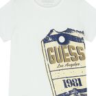 تيشيرت أولاد بالشعار باللون الأبيض, 1, hi-res