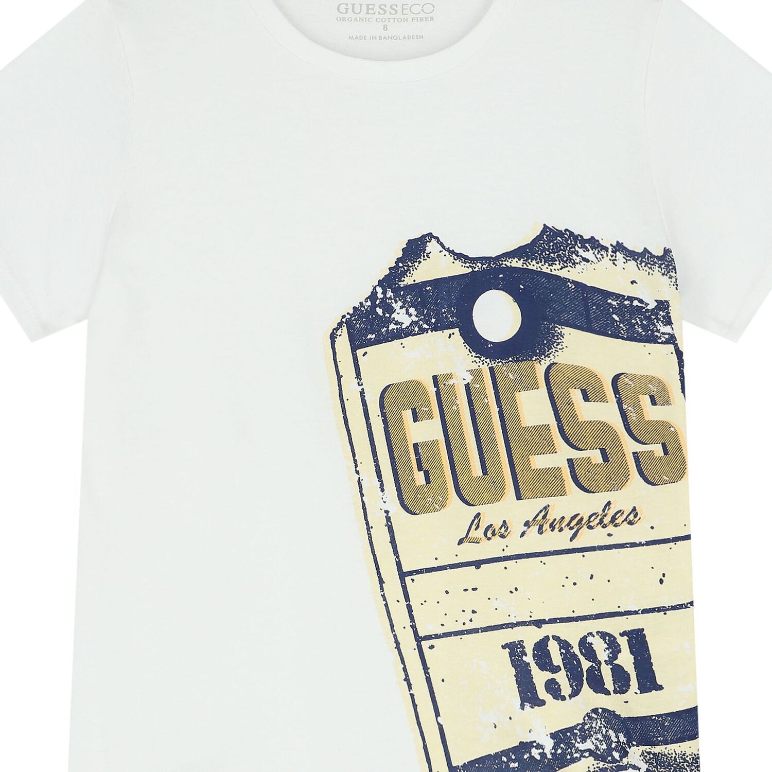 تيشيرت أولاد بالشعار باللون الأبيض, 1, hi-res image number null