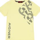 Boys Yellow Logo T-Shirt, 3, hi-res