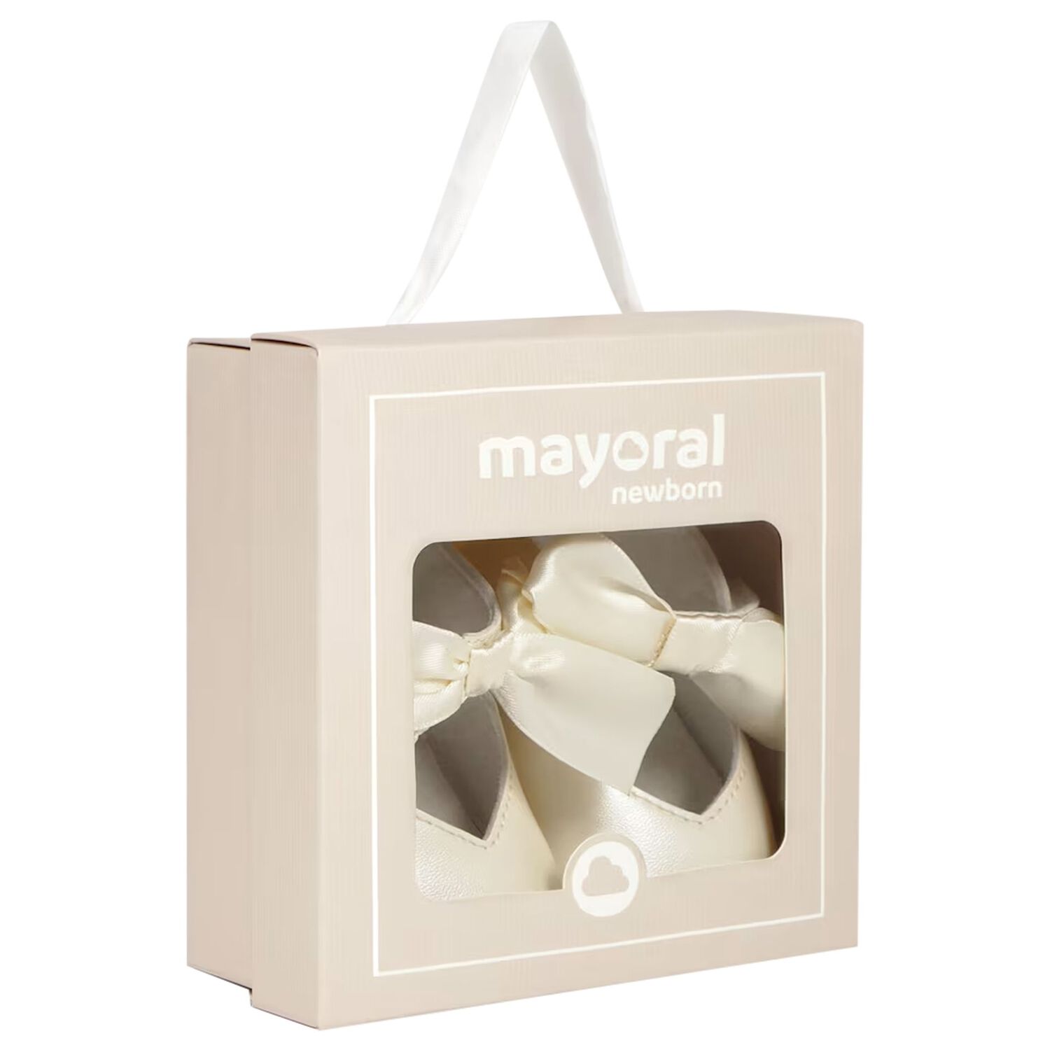 Baby Girls Ivory Bow Pre Walker Shoes, 2, hi-res