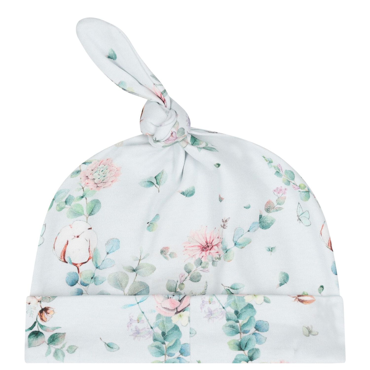 Baby Girls Mint Floral Babygrow Set, 1, hi-res