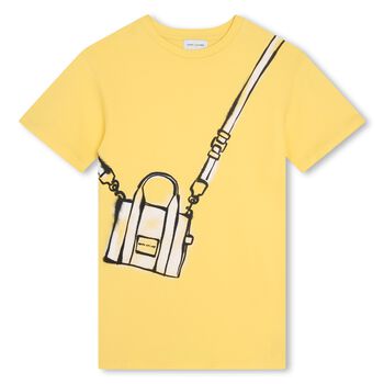 Girls Yellow Logo Bag Dress