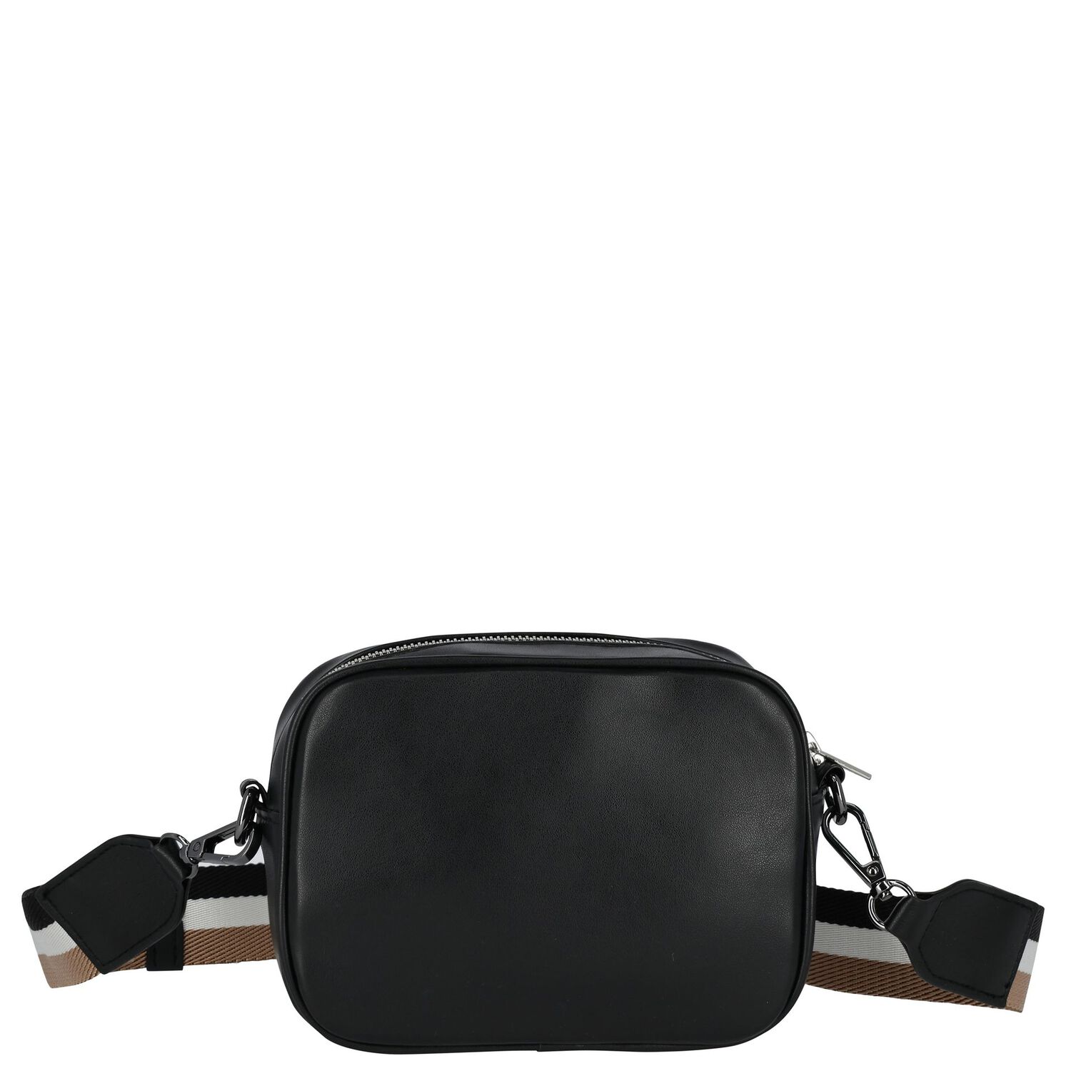 Girls Black Logo Leather Bag, 1, hi-res image number null
