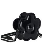 Girls Black Daisy Logo Handbag ( 19cm ), 1, hi-res