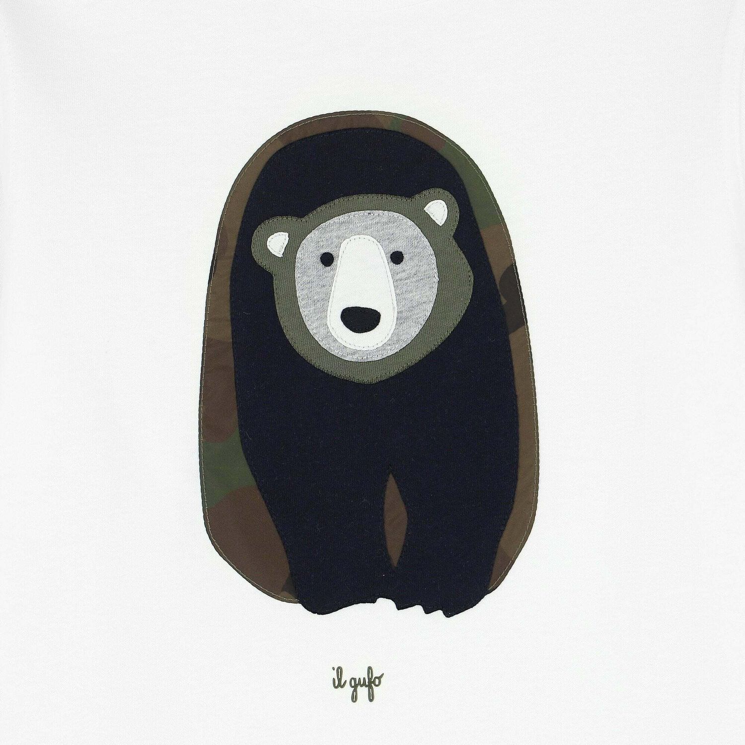Boys White Bear Long Sleeve Top, 1, hi-res