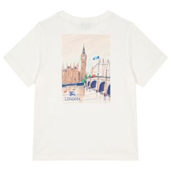 Ivory Thomas Bear Logo T-Shirt