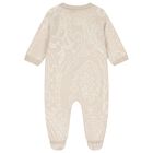 Beige Logo Paisley Knitted Babygrow Gift Set, 1, hi-res