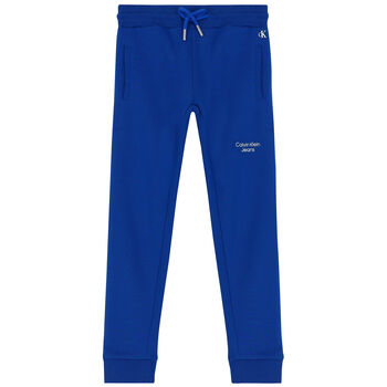 Boys Blue Logo Joggers