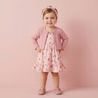 Baby Girls Pink Dress Set, 1, hi-res