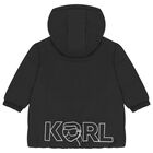 جاكت اولاد منفوخ قابل للعكس باللون الاسود والبيج , 1, hi-res