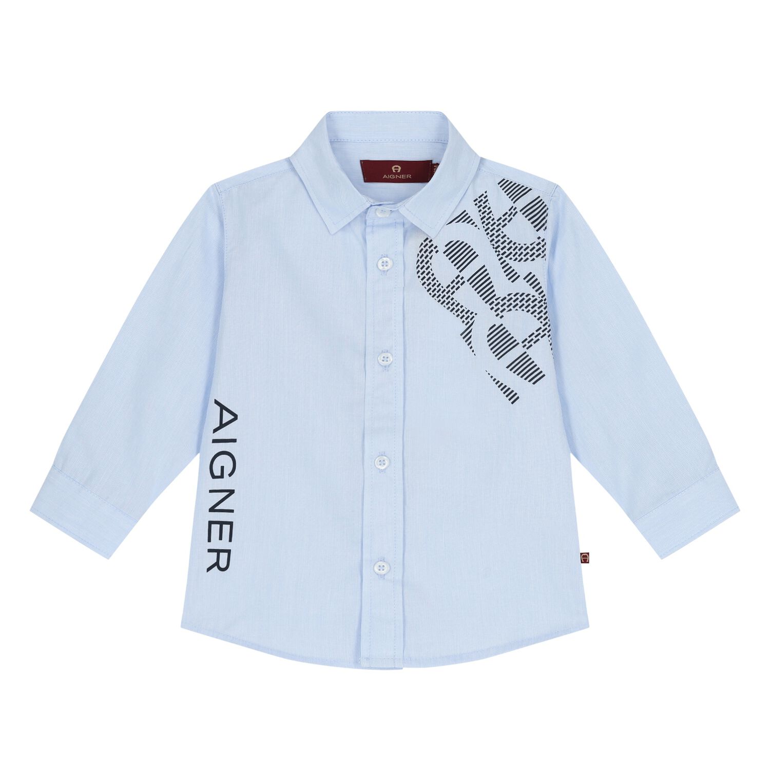 Younger Boys Blue Logo Shirt, 1, hi-res image number null