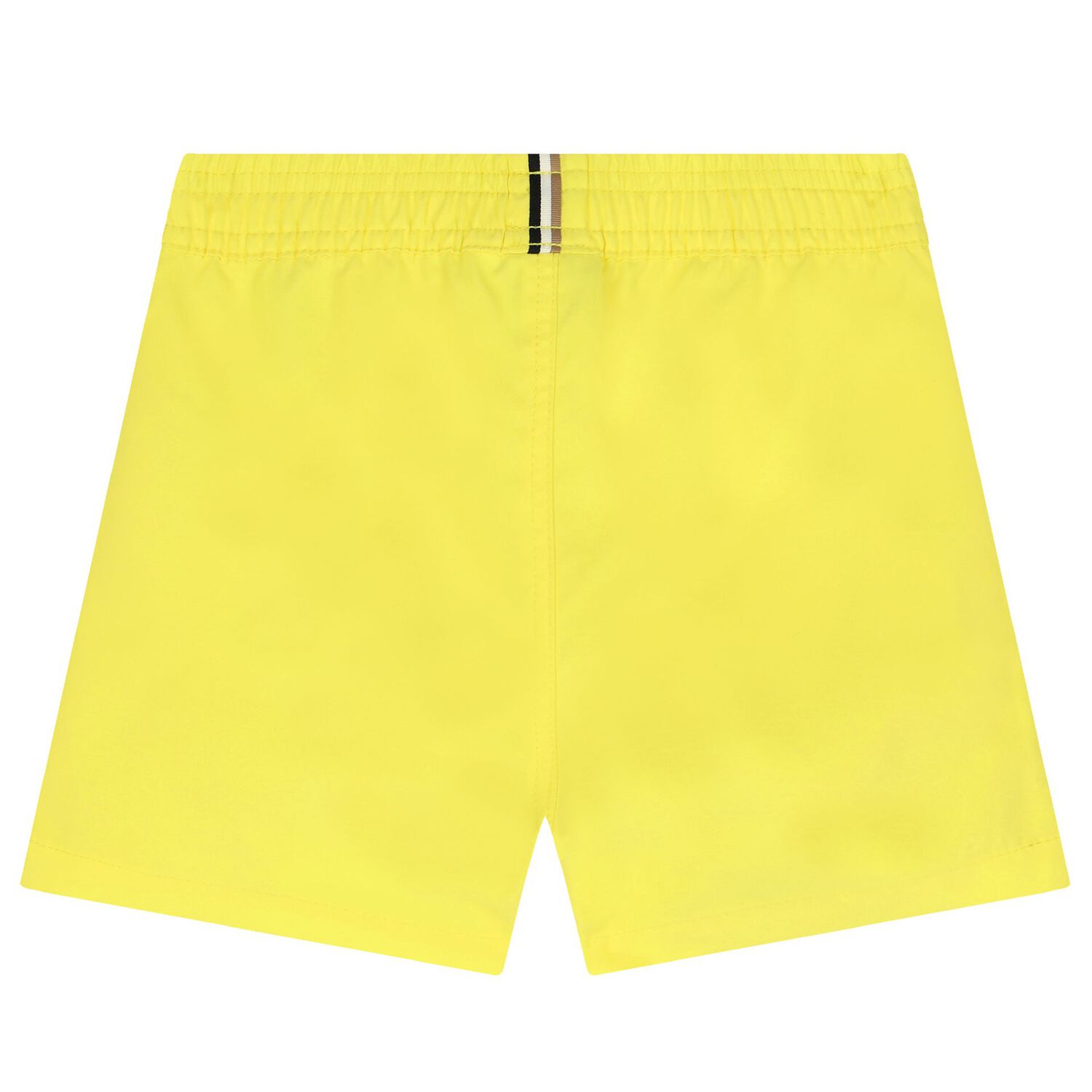 Younger Boys Yellow Logo Swim Shorts, 1, hi-res image number null