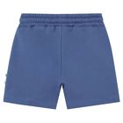Younger Boys Navy Blue Crocodile Shorts, 1, hi-res