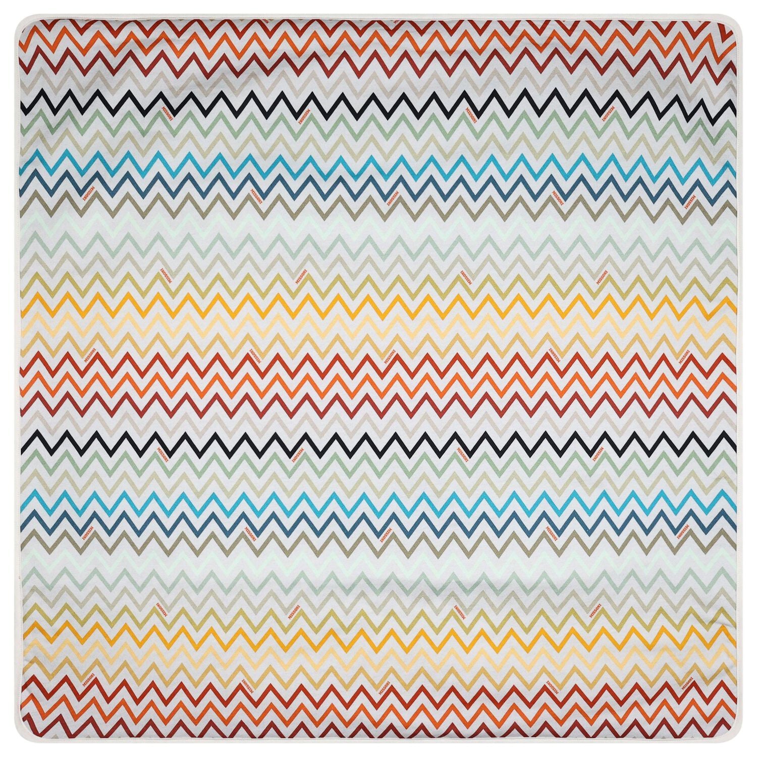 Multi-Coloured Zigzag Baby Blanket, 1, hi-res