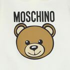 Ivory Teddy Bear Logo Babygrow, 1, hi-res