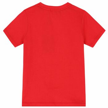 Boys Red & Gold Logo T-Shirt