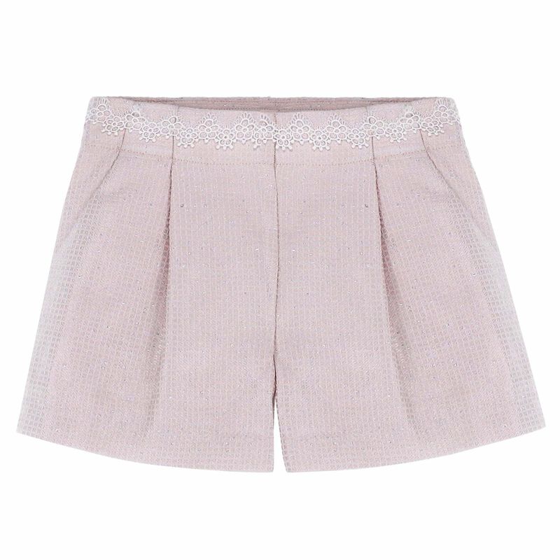 Girls Pink Shimmer Shorts, 1, hi-res image number null