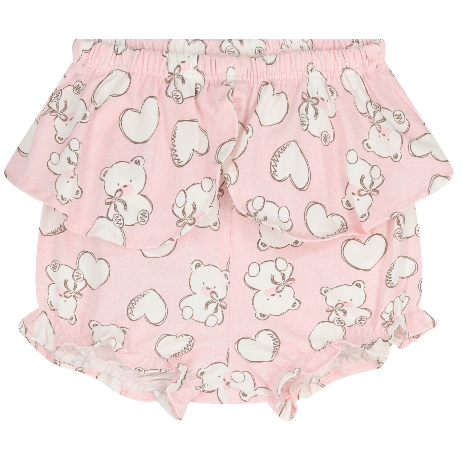 Baby Girls Ivory & Pink Shorts Set ( 2-Pack ), 2, hi-res