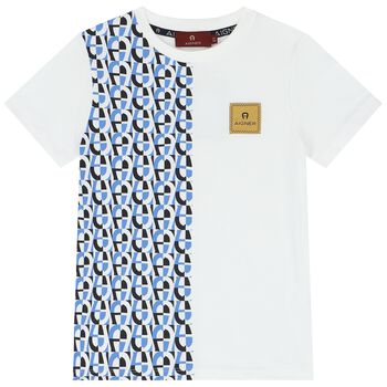 Boys White Logo T-Shirt