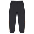 Boys Black & White Tracksuit Set (3 Piece), 3, hi-res