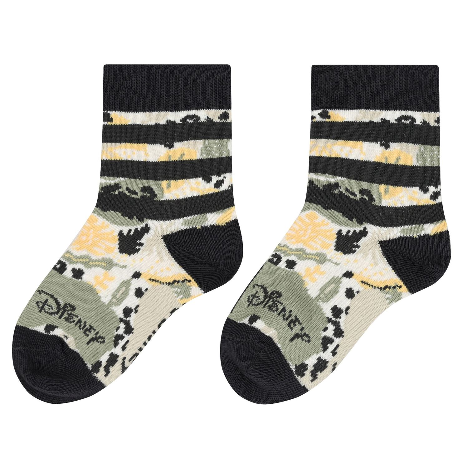 Beige, Grey & Green Logo Socks ( 3- Pack ), 1, hi-res image number null