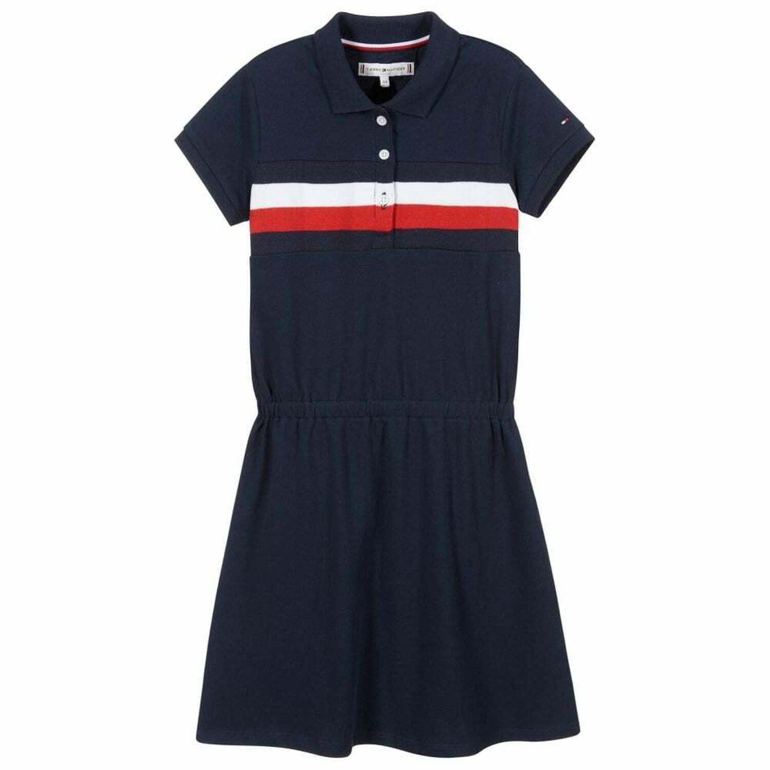Tommy Hilfiger Girls Navy Polo Dress Junior Couture
