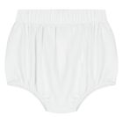 Baby Girls White & Navy Blue Logo Dress Set, 1, hi-res