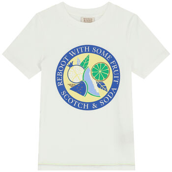 Boys Ivory Logo T-Shirt
