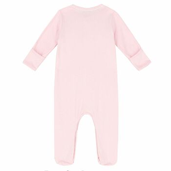 Baby Girls Pink Polka Dot Babygrow