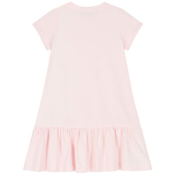 Girls Pink Logo Dress