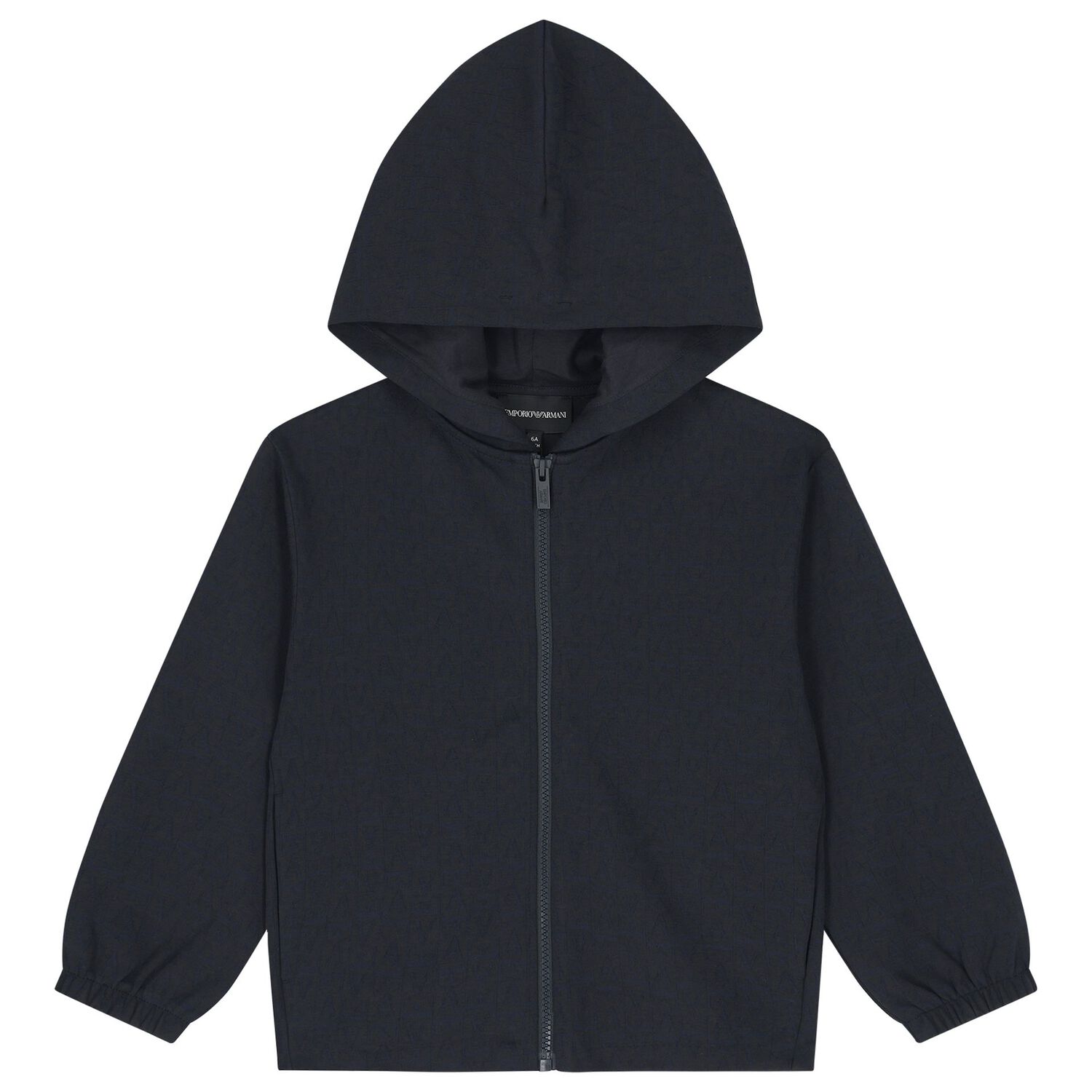 Boys Navy Blue Jacquard Logo Tracksuit, 1, hi-res
