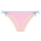 بيكيني للبنات بشعار باللون الوردي, 1, hi-res