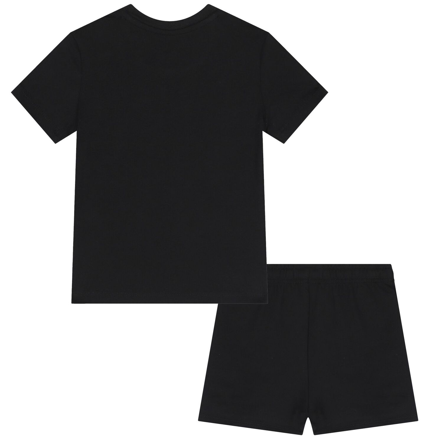 Baby Boys Black Logo Shorts Set, 1, hi-res
