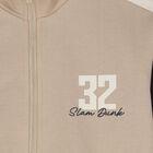 Boys Beige & Navy Blue Tracksuit Set ( 3 Piece ), 2, hi-res
