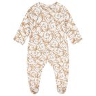 White & Gold Babygrow, 1, hi-res