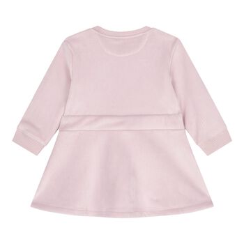 Baby Girls Pink Velour Dress