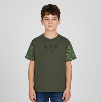 Boys Green Logo T-Shirt
