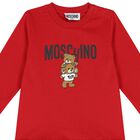Red Teddy Bear Logo Long Sleeve Top, 5, hi-res