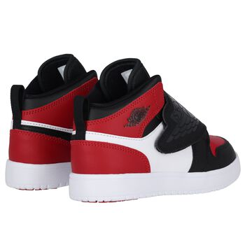 Black, Red & White Sky Jordan 1 Trainers