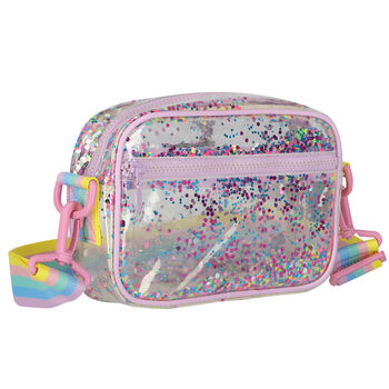 Girls Transparent Glitter Bag