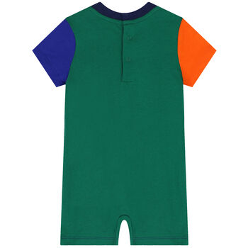 Baby Boys Multi-Coloured Logo Romper