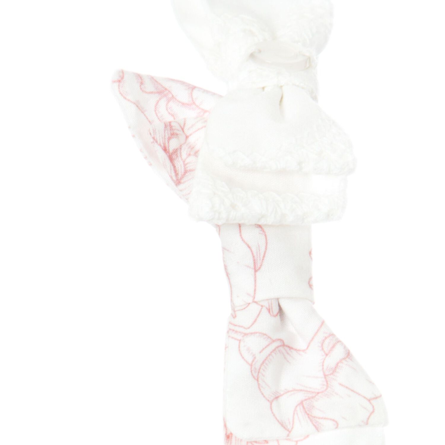 Girls Ivory Floral Chiffon Headband, 1, hi-res image number null