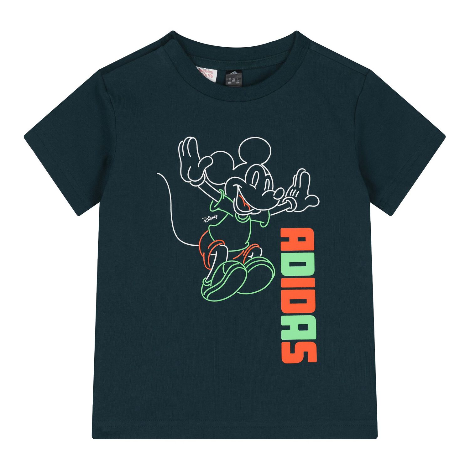 Baby Boys Green & Ivory Disney Logo Shorts Set, 1, hi-res