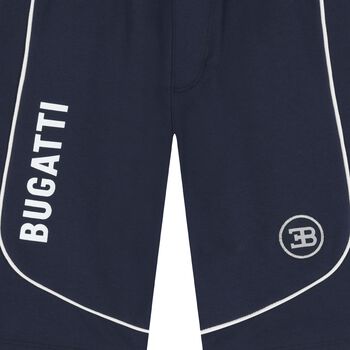 Boys Navy Blue Logo Shorts