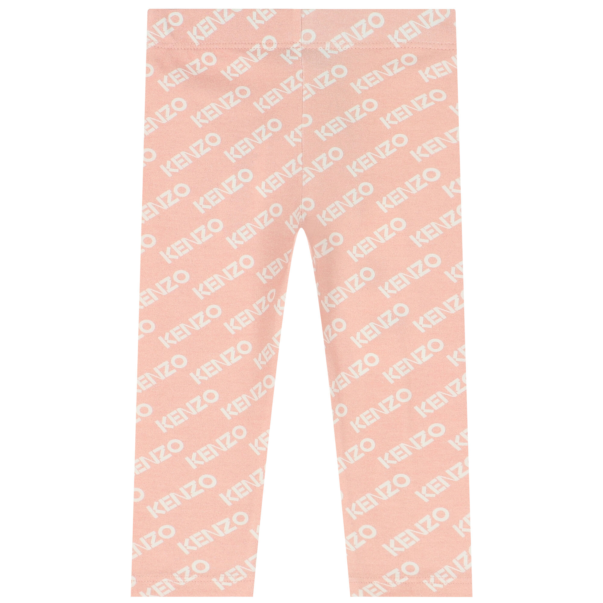 KENZO KIDS Younger Girls Pink Logo Leggings Junior Couture USA